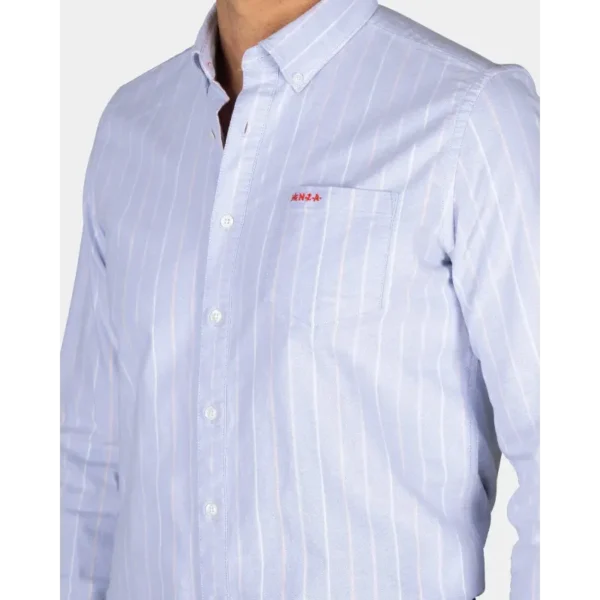 25an550 Blauw 2 NZA Overhemd Josue 25an550 Blauw