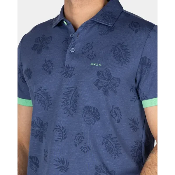 25bn106 Navy2 NZA Polo Dakota 25bn106 Donkerblauw