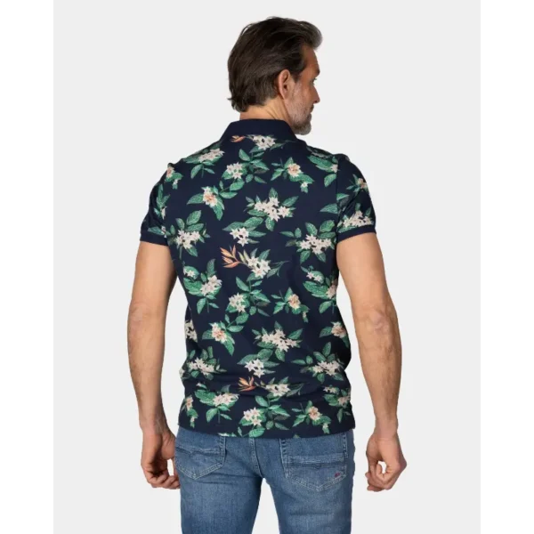 25bn114 Navy3 NZA Polo Ismael 25bn114 Donkerblauw