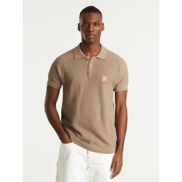 32180001-E20_chasin_front_1 CHASIN Polo Uy 32180001 E20 Bruin