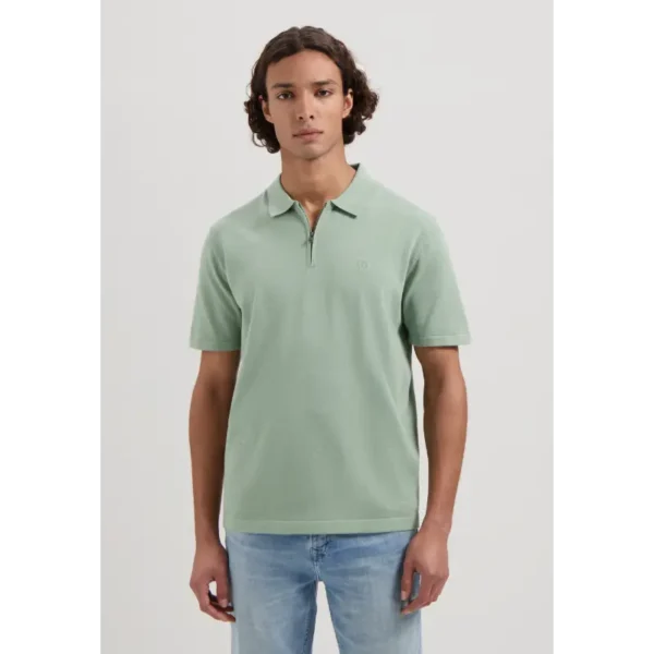 420062-SS25_561_1 Dstrezzed Polo Dorian Zip 420062-ss25 Lily Pad