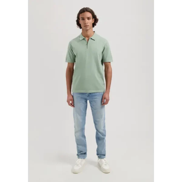 420062-SS25_561_4 Dstrezzed Polo Dorian Zip 420062-ss25 Lily Pad