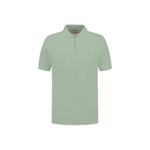 420062-SS25_561_50 Dstrezzed Polo Dorian Zip 420062-ss25 Lily Pad