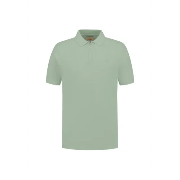 420062-SS25_561_50 Dstrezzed Polo Dorian Zip 420062-ss25 Lily Pad