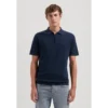 Dstrezzed Polo Dorian Zip 420062-ss25 Dk. Navy