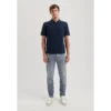 Dstrezzed Polo Dorian Zip 420062-ss25 Dk. Navy