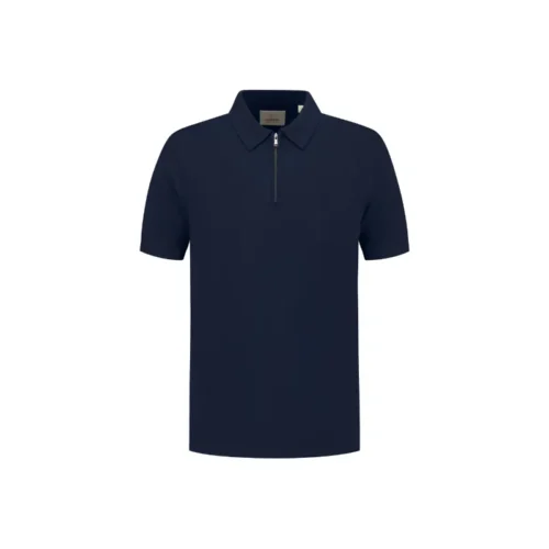 Dstrezzed Polo Dorian Zip 420062-ss25 Dk. Navy