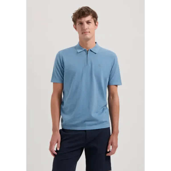 Dstrezzed Polo Dorian Zip 420062-ss25 Provincial Blue