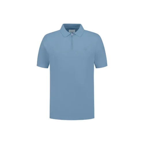 Dstrezzed Polo Dorian Zip 420062-ss25 Provincial Blue