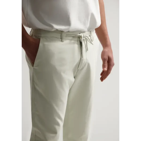 501700-SS25_107_3 Dstrezzed Broek Lancaster Twill Knit 501700-ss25 Silver Birch