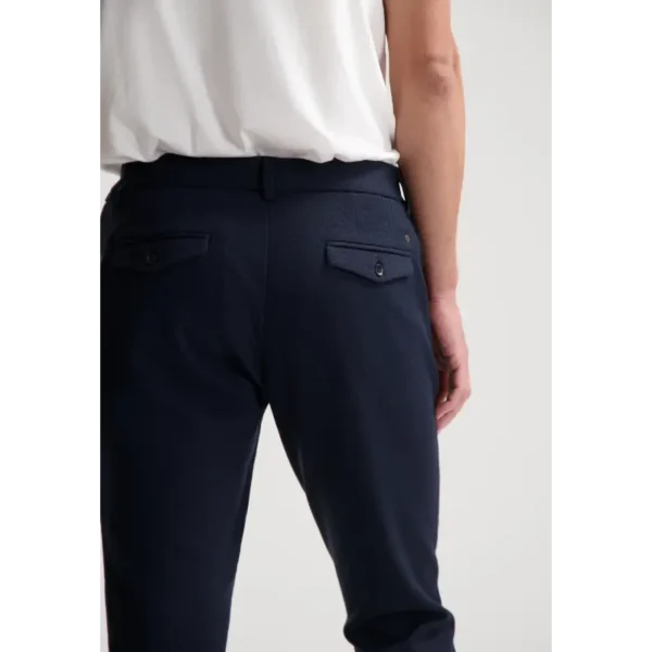 501850-SS25_649_3 Dstrezzed Broek Lancaster Pique 501850-ss25 Dk. Navy