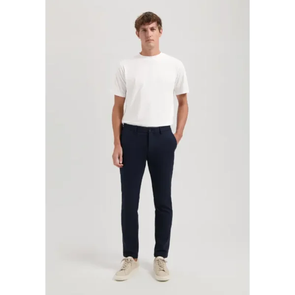 501850-SS25_649_5 Dstrezzed Broek Lancaster Pique 501850-ss25 Dk. Navy