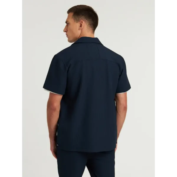 62120005-E63_chasin_back_1 CHASIN Overhemd Doby 62120005 E63 Donkerblauw