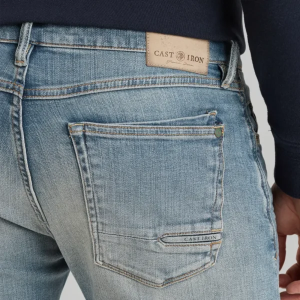 CTR2502707-DSF_model_4 Cast Iron Jeans Shiftback ctr2502707 Donkerblauw