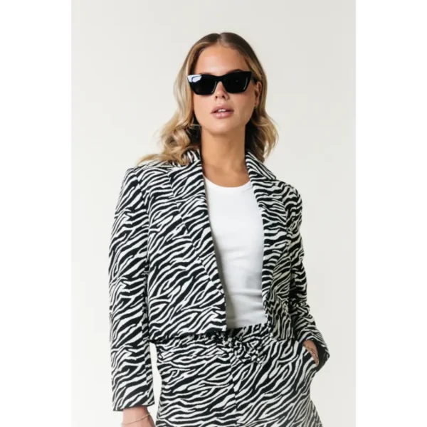 Colourful Rebel Blazer Dente wj116510 Black/White
