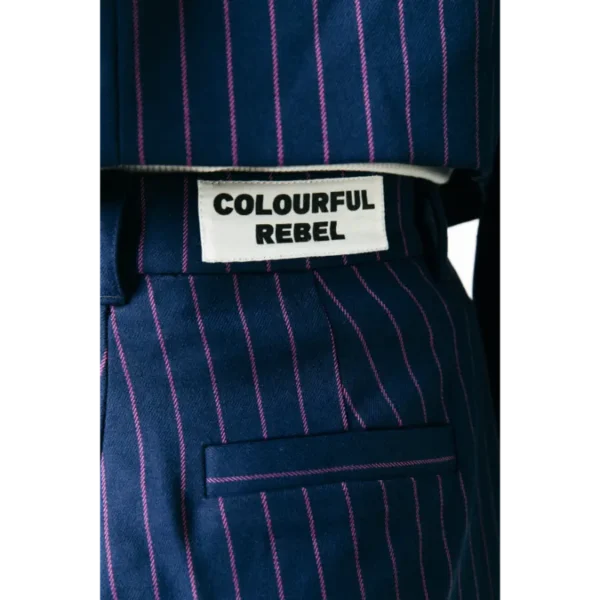 Colourful-Re_SpringSummer-2025_508_WP116528_6 Colourful Rebel Broek Rus Pinstripe wp116528 Dark Blue