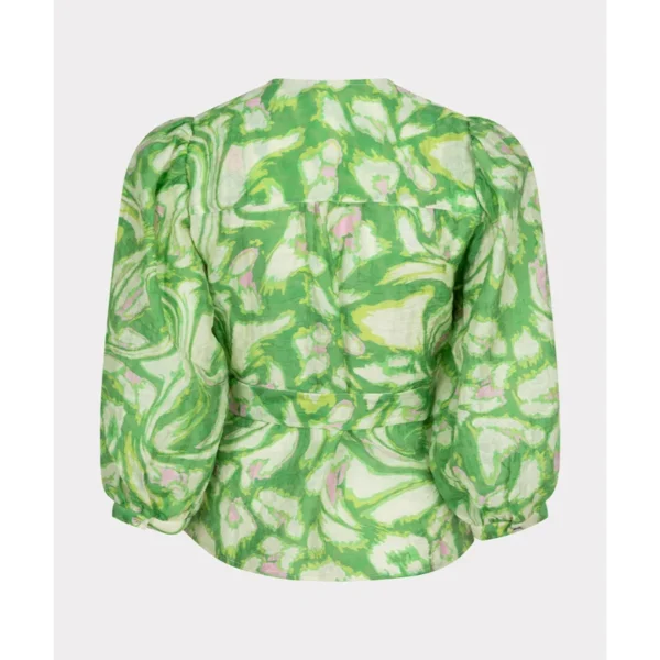 EsQualo_spring_summer_2025_original_SP25.15006_999_2 Esqualo Blouse sp25.15006 Groen