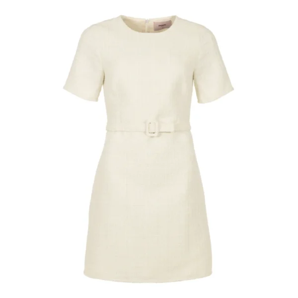 Freebird-Ico_summer-2025_2088_Danique-Wv-Boucle-Sequin-25-1 Freebird Jurk Danique Off-White