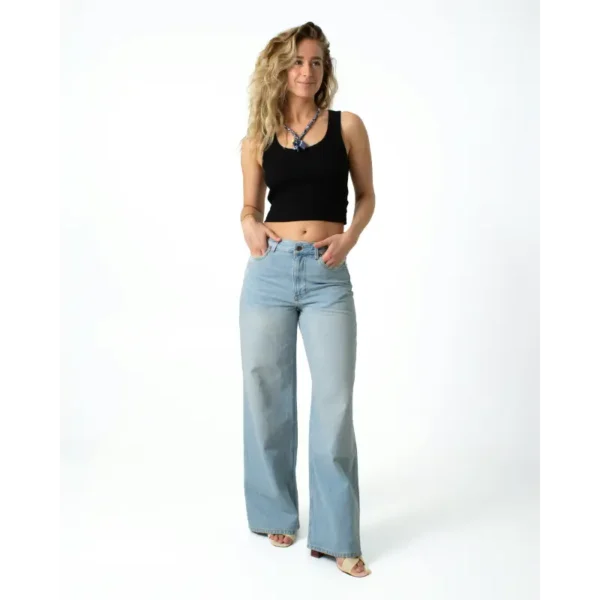 Kuyichi Jeans Harper Loose Flare 25105206 Light Blue