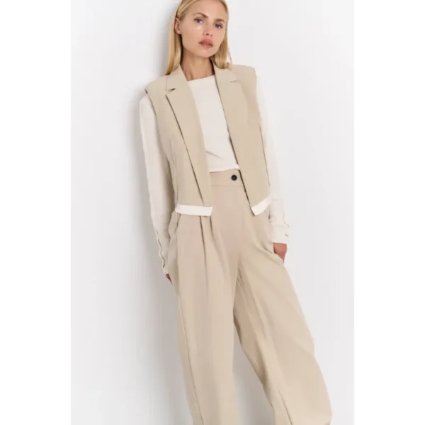 L_25S_01-301178-503_99998_01-709265-503_99990_01-521001-503_99998-039-3962 Yaya Gilet 01-521001-503 Beige