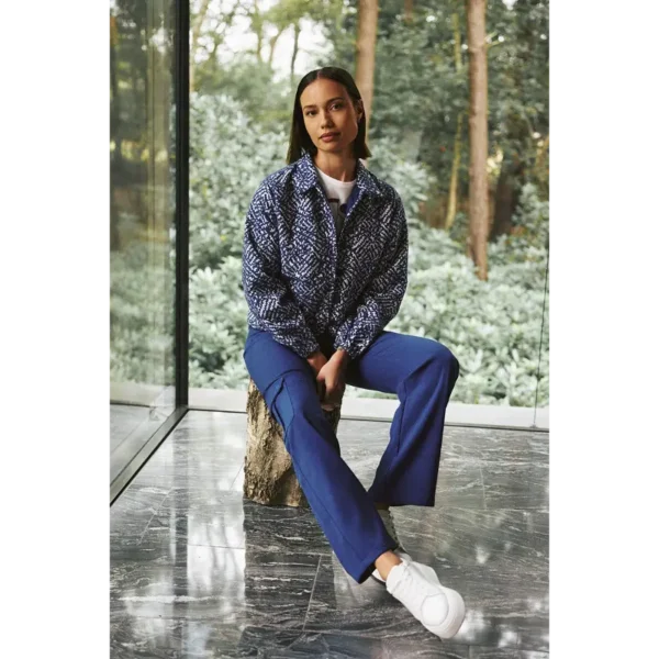 Lofty Manner Broek Trouser Deidra pm33 Navy Blue