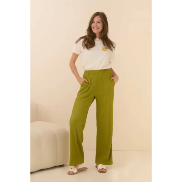 Lofty Manner Broek Trouser Mea qc37 Groen