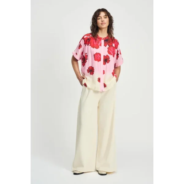 POM-Amsterda_SS25_100_SP9091_4 POM Amsterdam Blouse Flower SP9091 Off-White