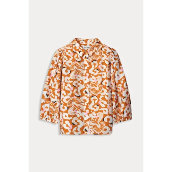 POM-Amsterda_SS25_300_SP9139_2 POM Amsterdam Blouse Adventure SP9139 Oranje