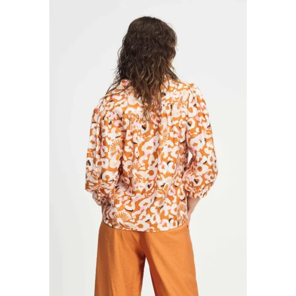 POM-Amsterda_SS25_300_SP9139_3 POM Amsterdam Blouse Adventure SP9139 Oranje