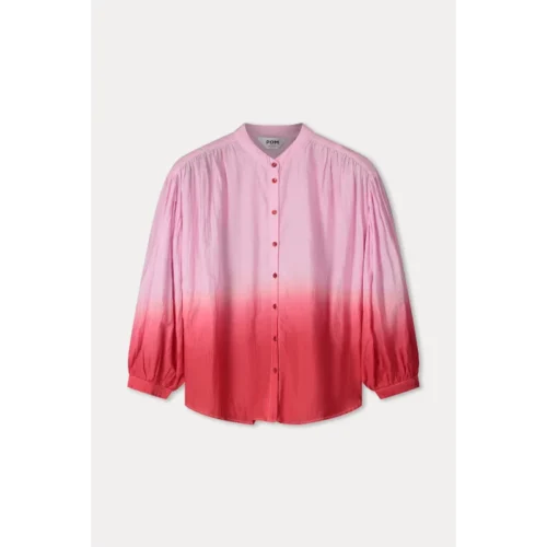 POM-Amsterda_SS25_400_SP9080_2 POM Amsterdam Blouse Faded SP9080 Rood