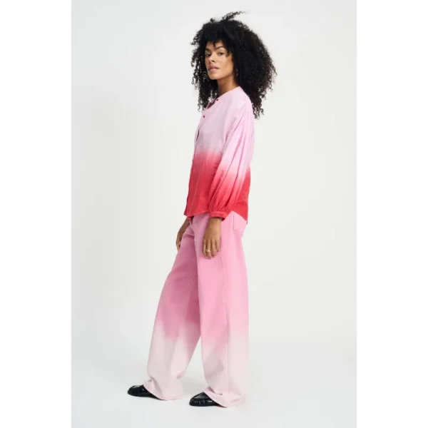 POM-Amsterda_SS25_400_SP9080_3 POM Amsterdam Blouse Faded SP9080 Rood