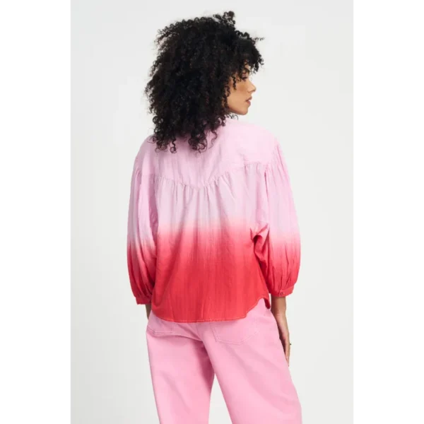 POM-Amsterda_SS25_400_SP9080_4 POM Amsterdam Blouse Faded SP9080 Rood