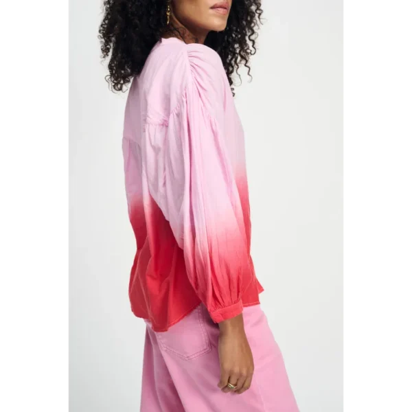 POM-Amsterda_SS25_400_SP9080_5 POM Amsterdam Blouse Faded SP9080 Rood