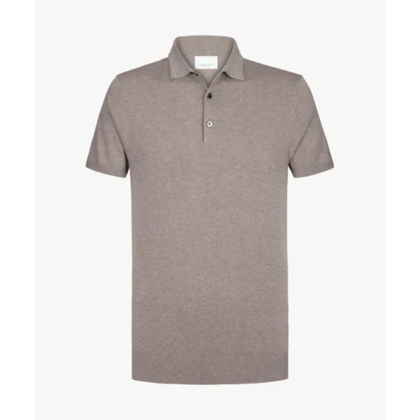 PPWD10001C_103_P Profuomo Luxury Polo PPWD10001c Bruin