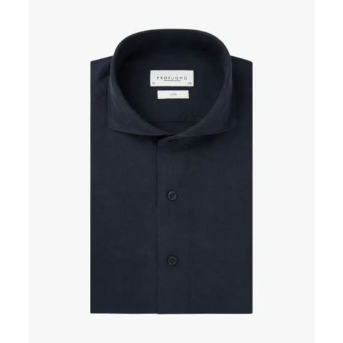 Profuomo Overhemd PPWH10020e Donkerblauw