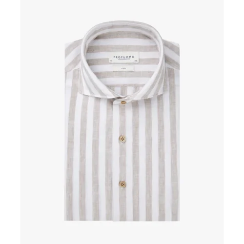 Profuomo Overhemd PPWH10021a Beige