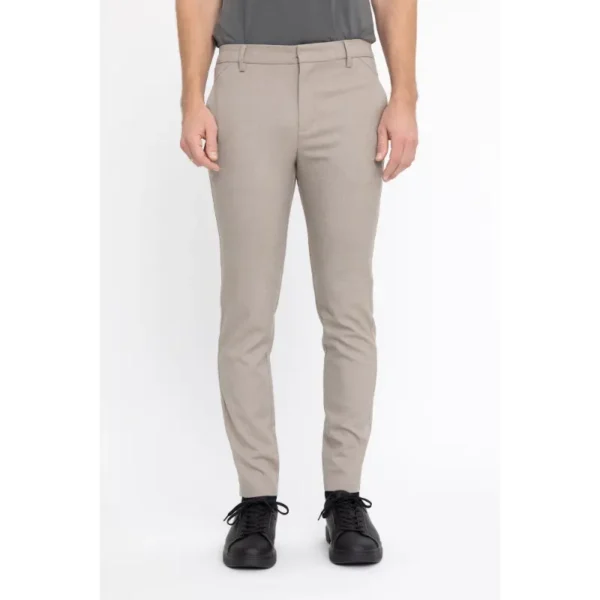 Plain_NOS_dark-sand-melange_30770 PLAIN Broek Josh 30770 Dark Sand