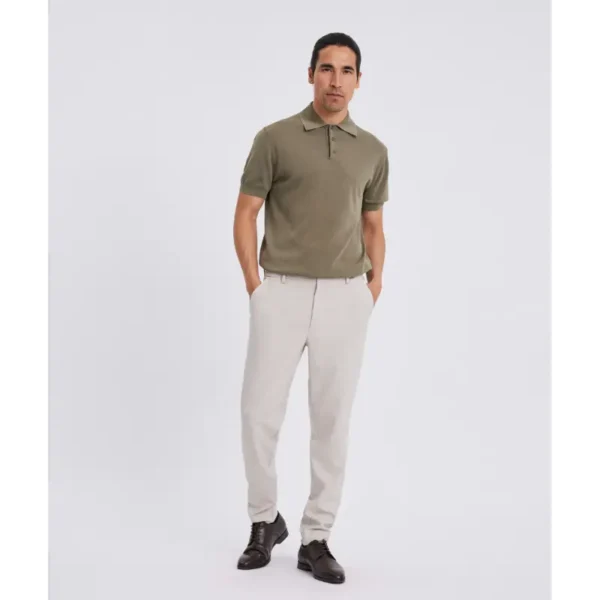 Plain_SS25_31183-silver-sand-melange_40427_3 PLAIN Broek Theo 40427 Off-White