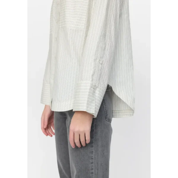 SR225-704 - 232 Snow White Stripe - Extra 3 Soft Rebels Blouse sr225-704 SRPeggy Off-White