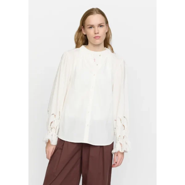 SR225-901 - 002 Snow White - Extra 2 Soft Rebels Blouse sr225-901 SRDemi Wit