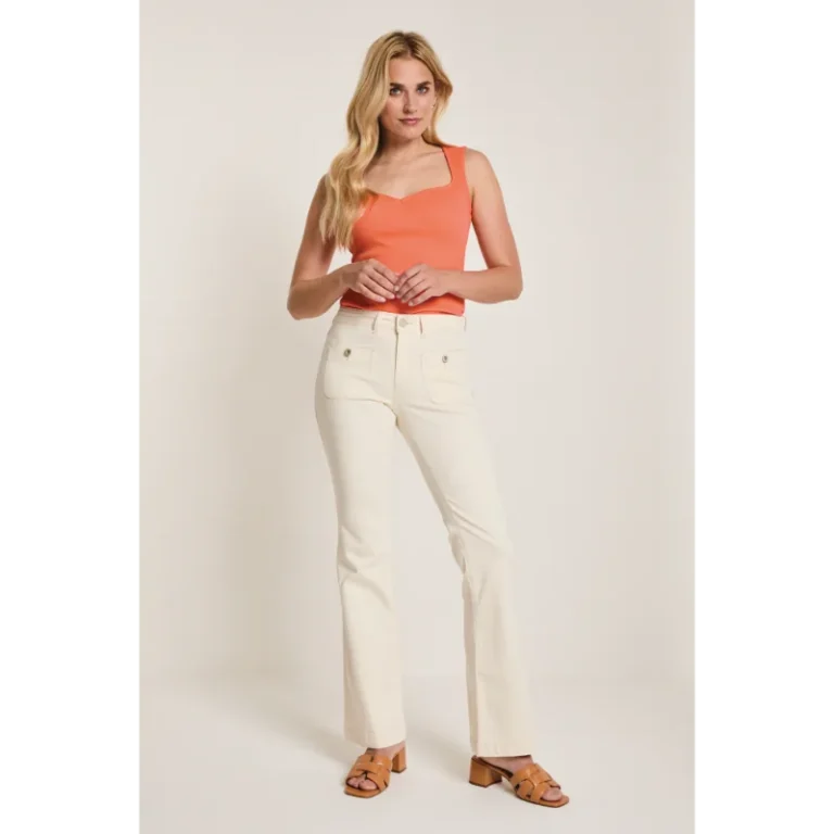 SS251.005321-014-1 Parami Broek Jade ss251.005321 Off-White