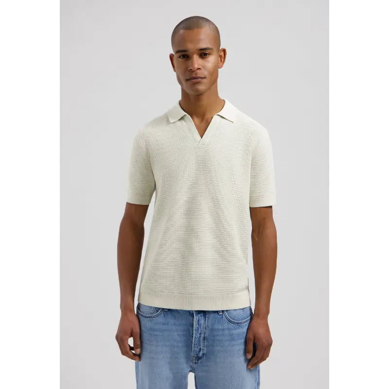 421018 Silver Birch2 Dstrezzed Polo Kostas 421018 102 Off-White