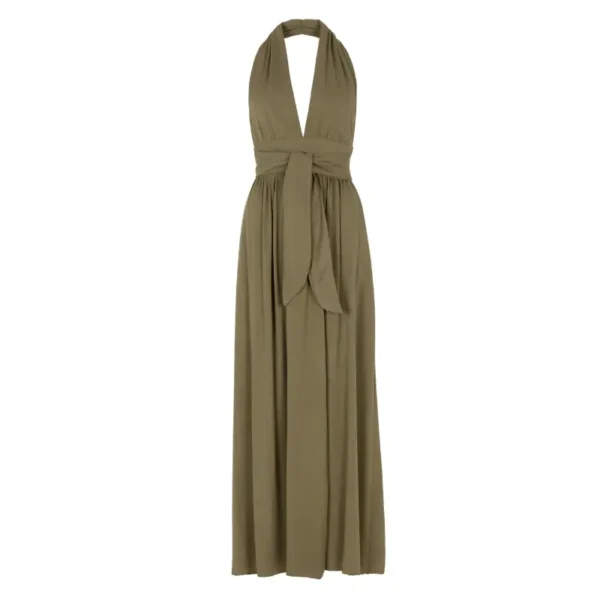 Freebird-Ico_summer-2025_1925_Dominic-Maxi-Wv-Vis-Twill-25-2 Freebird Jurk Dominic Groen