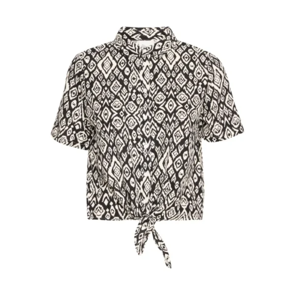 ICHI_MS-2025_204432_20122921-204432 Ichi Blouse Ihlinno 20122921 Zwart