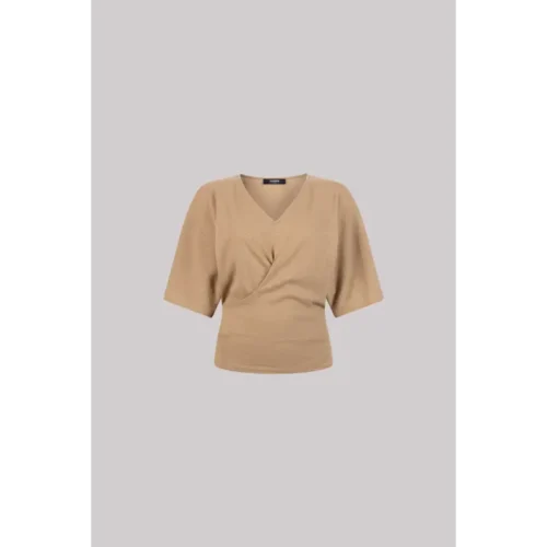 Jansen Amsterdam T-shirt Fauve hs25 Bruin
