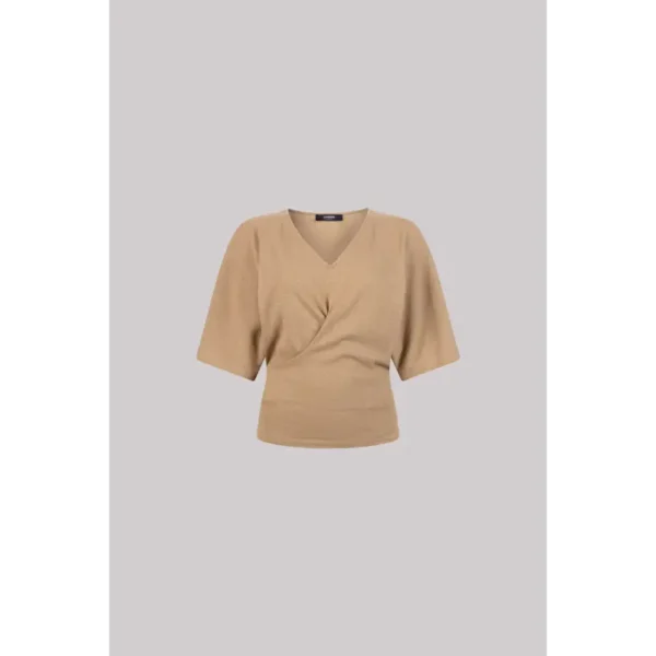 JANSEN-Amste_Hoogzomer-25_1303_FAUVE-HS25_2 Jansen Amsterdam T-shirt Fauve hs25 Bruin