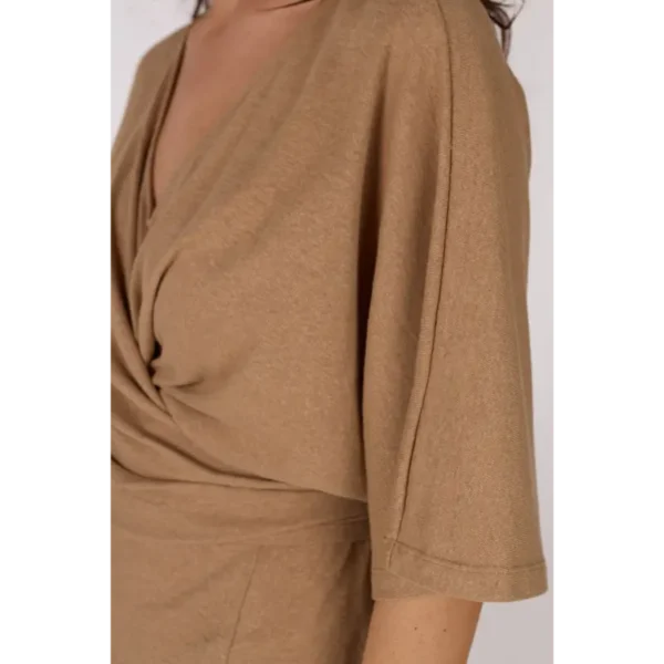 JANSEN-Amste_Hoogzomer-25_1303_FAUVE-HS25_4 Jansen Amsterdam T-shirt Fauve hs25 Bruin