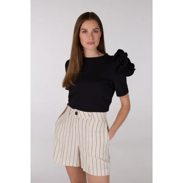 JANSEN-Amste_Zomer-25_999_ROXY-SS25 Jansen Amsterdam T-shirt Roxy Zwart