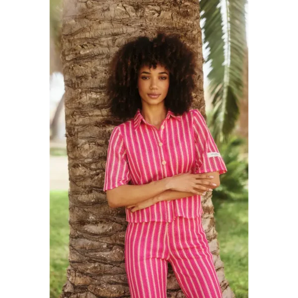 Lofty Manner Blouse Sanaa qd05 Roze