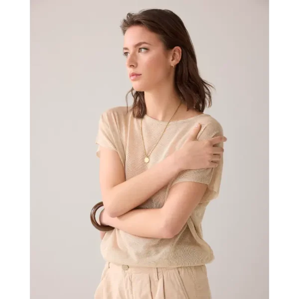 Summum-_summer-2025_707_7s7922-70018 Summum Top 7s7922-70018 Sesame Beige